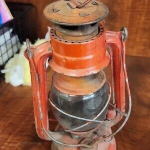 Vintage Red oil lamp antique Lantern